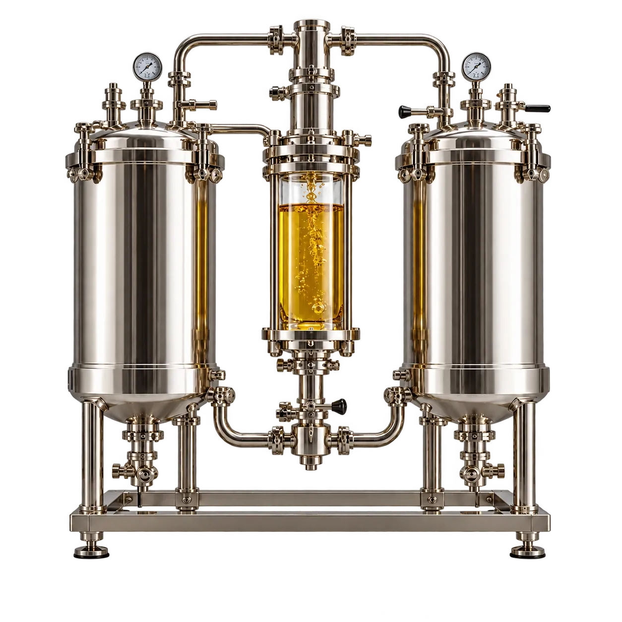 Illustrative closed solvent extraction equipment
